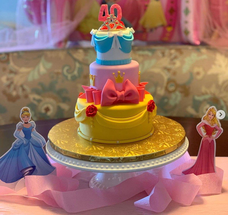 bolo mais lindo de princesa da Disney