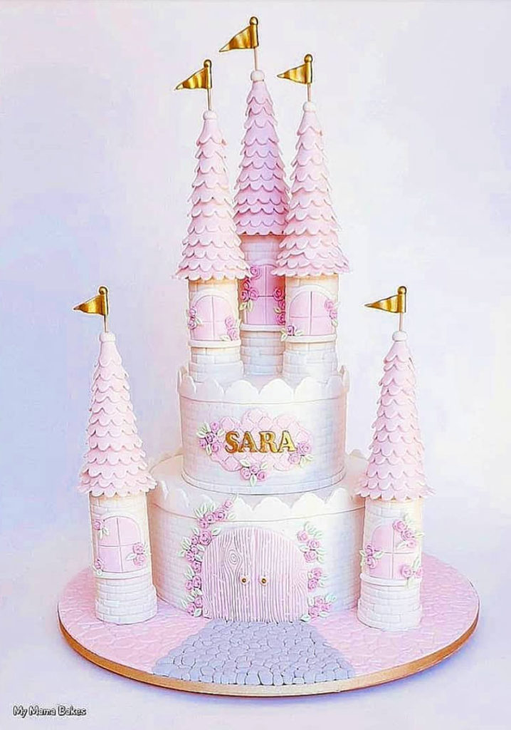 ideias de bolo de princesa castelo