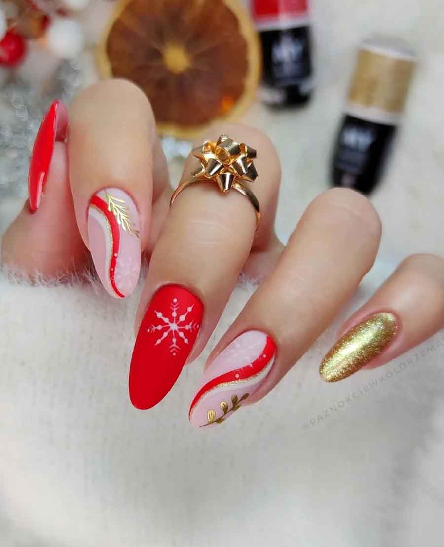 Inspiração de Unhas para o Natal (amendoadas, coffin e Mais) - Mulher ...