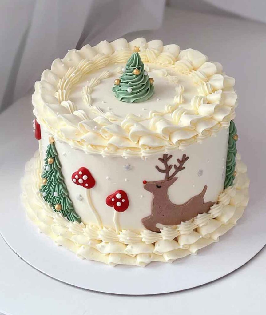 bolo decorado de natal