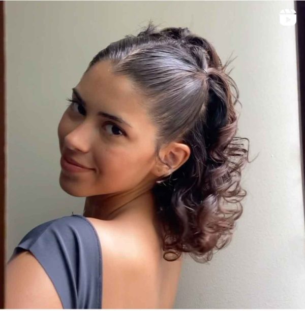 Ideias De Penteado Em Cabelo Cacheado Curto Casual Para Casamento