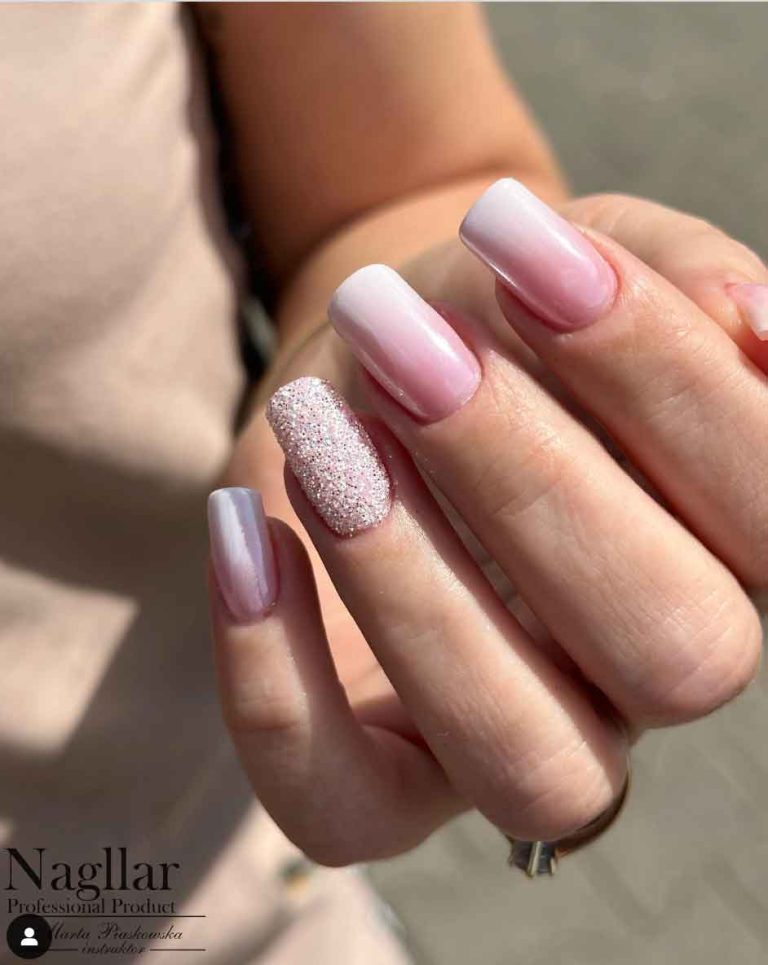 Unhas Decoradas Rosa com Glitter pra Você se inspirar - Mulher Além da Mãe