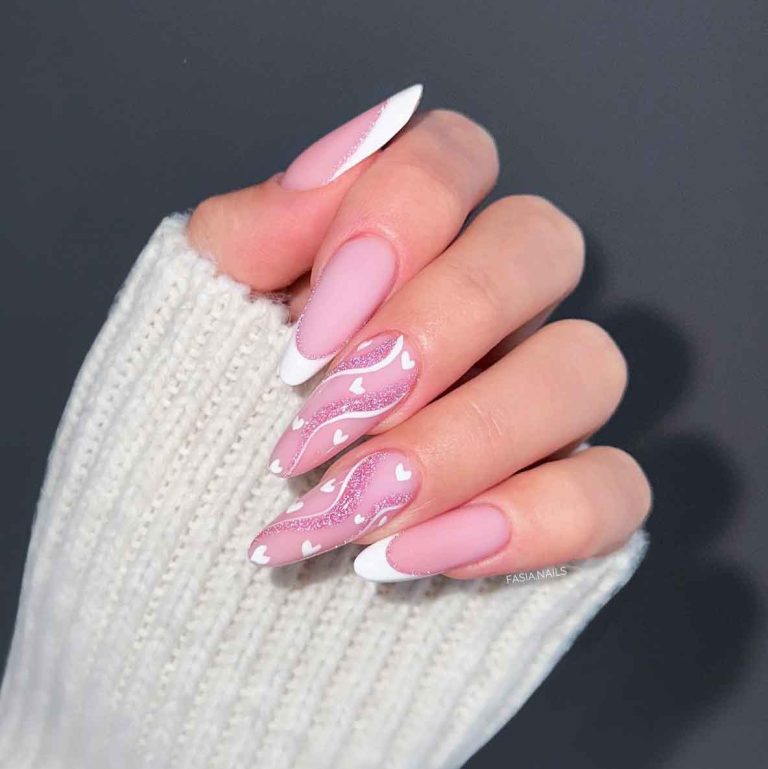 Unhas Decoradas Rosa com Glitter pra Você se inspirar - Mulher Além da Mãe